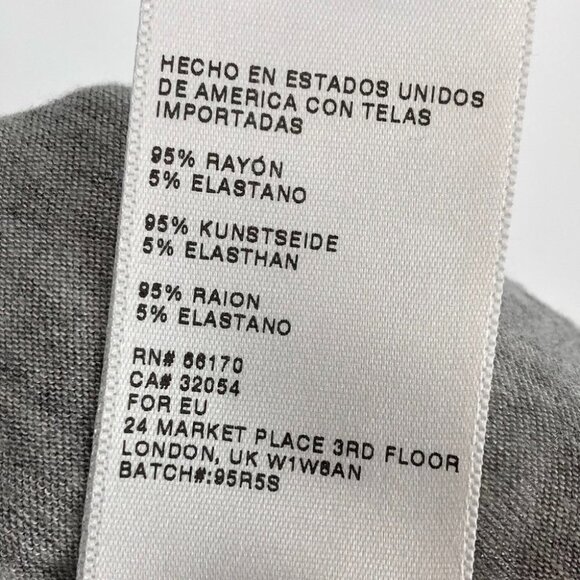 Urban Outfitters Cooperative Light  Gray Flowy Mockneck Short sleeve T-shirt S - Picture 12 of 13